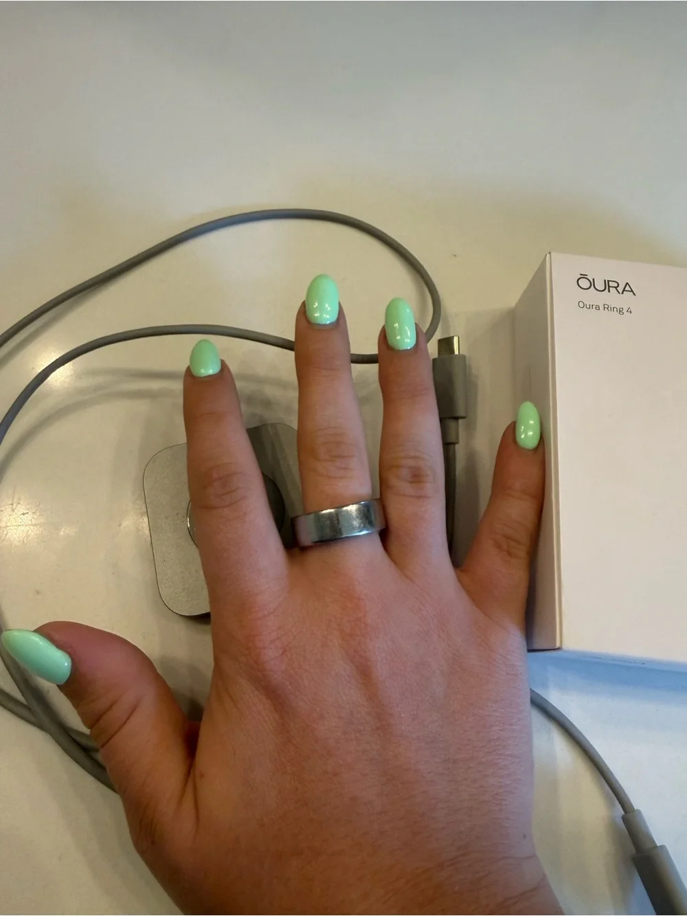 Silver Oura Ring size 9 Gen 4